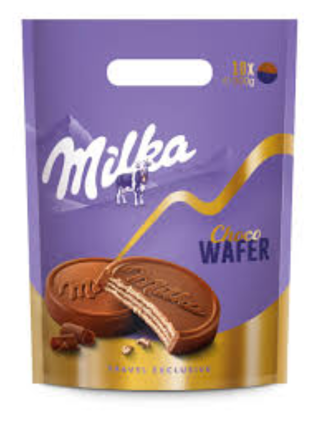 MILKA POUCH CHOCO WAFER 300G
